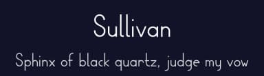 Sullivan by ThorType — Sans Serif Font — thumbnail 2
