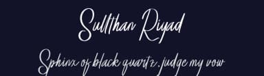 Sullthan Riyad by Hardtype — Script Handwritten Font — thumbnail 2