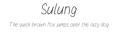 Sulung by Rangkai Aksara — Script Handwritten Font — thumbnail 1