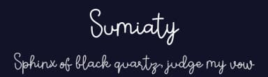 Sumiaty by Hedi Miftah — Script Handwritten Font — thumbnail 2