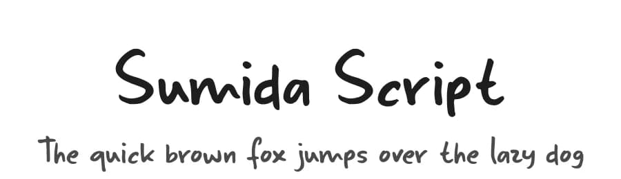 Sumida Script by Hanoded — Script Handwritten Font