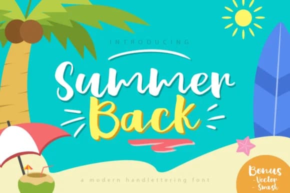 Summer Back Font by Khurasan — Script Handwritten Font
