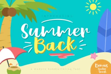 Summer Back Font by Khurasan — Script Handwritten Font — thumbnail 1