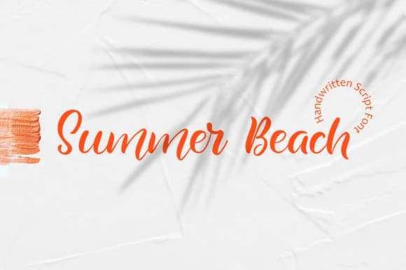 Summer Beach Font by Happy Letters — Script Handwritten Font