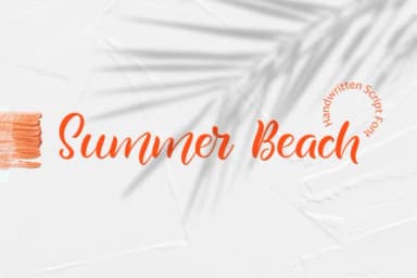 Summer Beach Font by Happy Letters — Script Handwritten Font — thumbnail 1