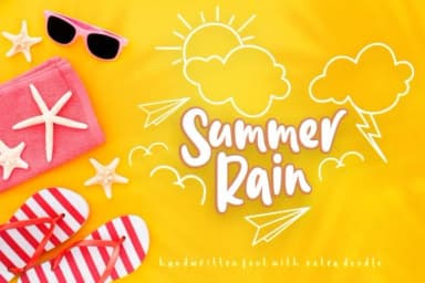 Summer Rain Font by Rifki (7ntypes) — Script Handwritten Font — thumbnail 1