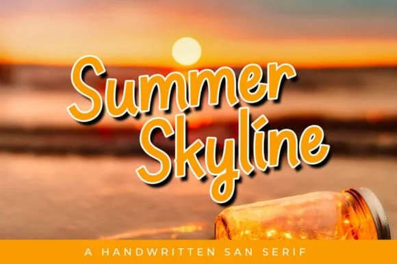 Summer Skyline Font by Panrita Studio — Script Handwritten Font