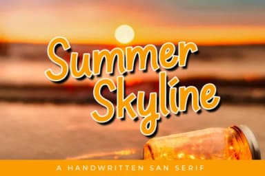 Summer Skyline Font by Panrita Studio — Script Handwritten Font — thumbnail 1