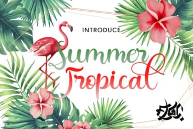 Summer Tropical Font by Fallengraphic — Script Handwritten Font — thumbnail 1