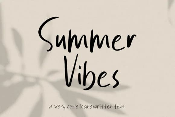 Summer Vibes Font by MJB Letters — Script Handwritten Font