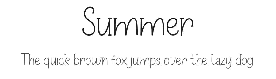 Summer by Janurmas Ahmad — Script Handwritten Font