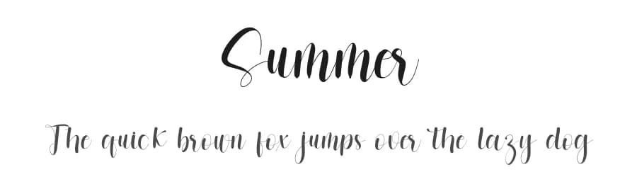 Summer by FreshtypeINK — Script Handwritten Font