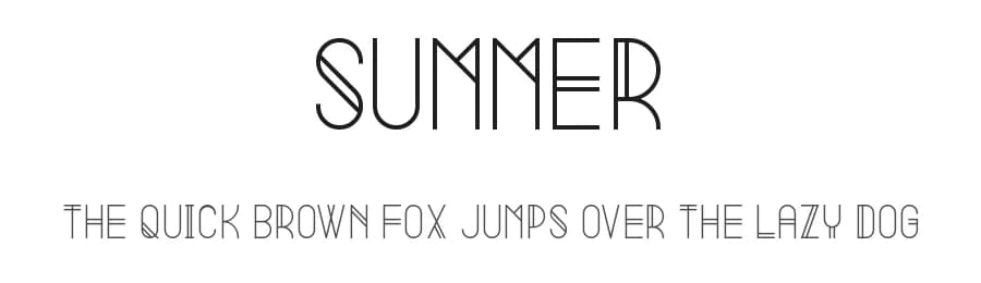 Summer by VPcreativeshop — Sans Serif Font