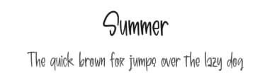 Summer by Al Ghul — Script Handwritten Font — thumbnail 1