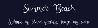 Summer Beach by Sugeng Choirul — Script Handwritten Font — thumbnail 2