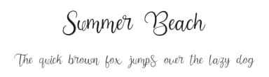 Summer Beach by Sugeng Choirul — Script Handwritten Font — thumbnail 1