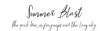 Summer Blast by Sarif Letter — Script Handwritten Font — thumbnail 1