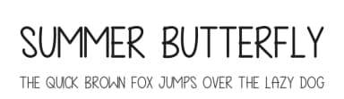 Summer Butterfly by Tychitype — Script Handwritten Font — thumbnail 1
