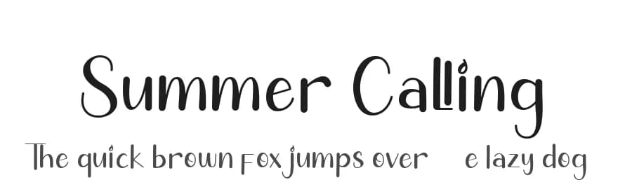 Summer Calling by AEN Creative Studio — Script Handwritten Font