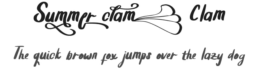 Summer Clam by SSI.Scraps — Script Handwritten Font