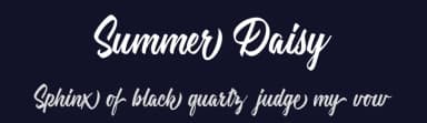 Summer Daisy by Billy Argel Fonts ® — Script Handwritten Font — thumbnail 2