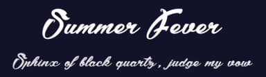 Summer Fever by dcoxy - Greg Medina — Script Handwritten Font — thumbnail 2