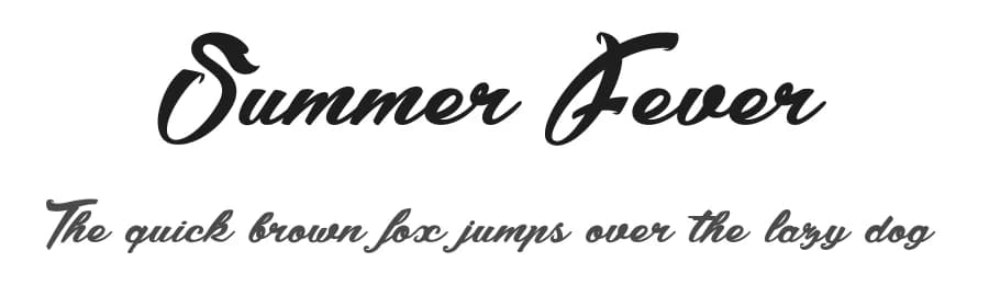Summer Fever by dcoxy - Greg Medina — Script Handwritten Font