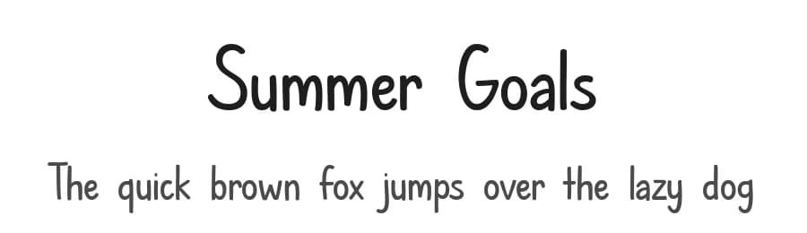 Summer Goals by Misti's Fonts — Script Handwritten Font — preview 1