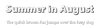 Summer in August by Misti's Fonts — Sans Serif Font — thumbnail 1
