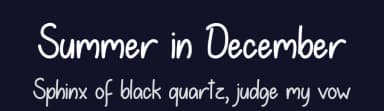 Summer in December by Misti's Fonts — Script Handwritten Font — thumbnail 2