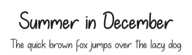 Summer in December by Misti's Fonts — Script Handwritten Font — thumbnail 1