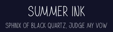 Summer Ink by Md Shohail Bhuian — Script Handwritten Font — thumbnail 2