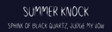 Summer Knock by Md Shohail Bhuian — Script Handwritten Font — thumbnail 2
