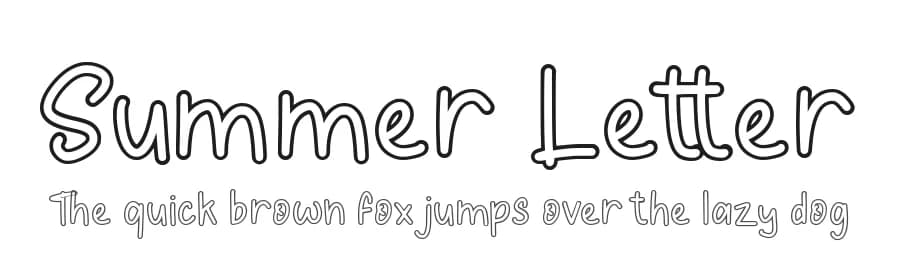 Summer Letter by AEN Creative Studio — Script Handwritten Font