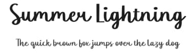 Summer Lightning by Allouse Studio — Script Handwritten Font — thumbnail 1