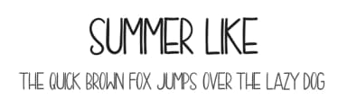 Summer Like by ReyreyBlue — Script Handwritten Font — thumbnail 1