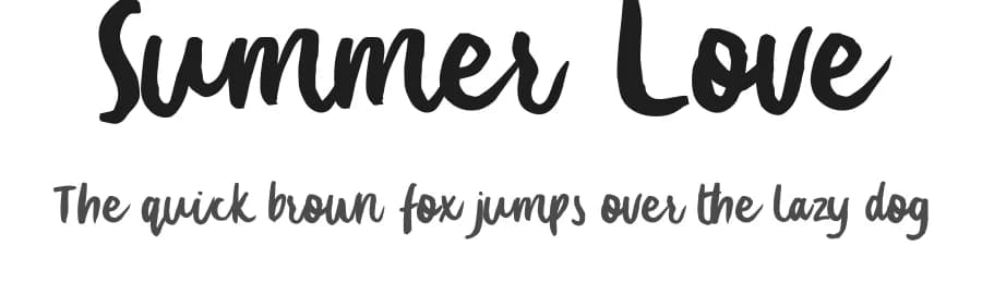 Summer Love by Zansari — Script Handwritten Font