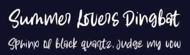Summer Lovers Dingbat by AZ Std — Dingbats Font — thumbnail 2
