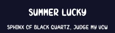 Summer Lucky by Andi Moz — Script Handwritten Font — thumbnail 2