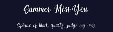 Summer Miss You by FreshtypeINK — Script Handwritten Font — thumbnail 2