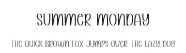 Summer Monday by Scratchones — Script Handwritten Font — thumbnail 1