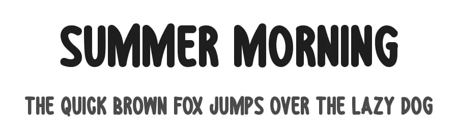 Summer Morning by Md Shohail Bhuian — Script Handwritten Font