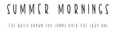 Summer Mornings by Abi — Script Handwritten Font — thumbnail 1