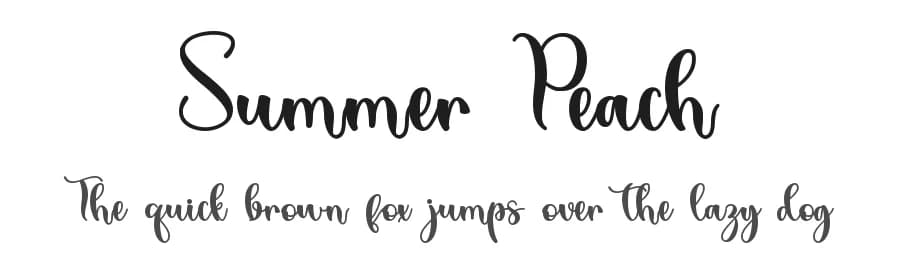 Summer Peach by Alif Ryan Zulfikar — Script Handwritten Font