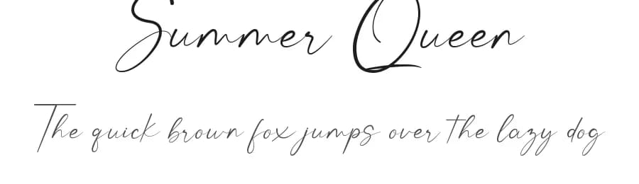Summer Queen by Rikbar Creator — Script Handwritten Font