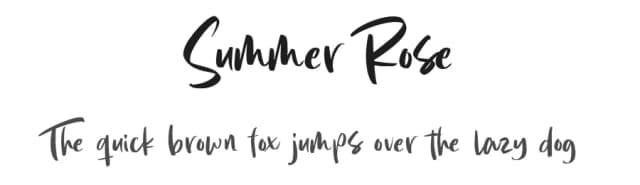 Summer Rose by Graphue — Script Handwritten Font