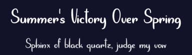 Summer's Victory Over Spring by Misti's Fonts — Script Handwritten Font — thumbnail 2