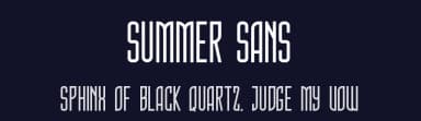 Summer Sans by Riyadh Rahman — Sans Serif Font — thumbnail 2