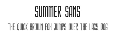 Summer Sans by Riyadh Rahman — Sans Serif Font — thumbnail 1