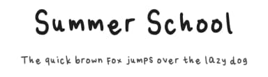 Summer School by nurulalvi — Script Handwritten Font — thumbnail 1